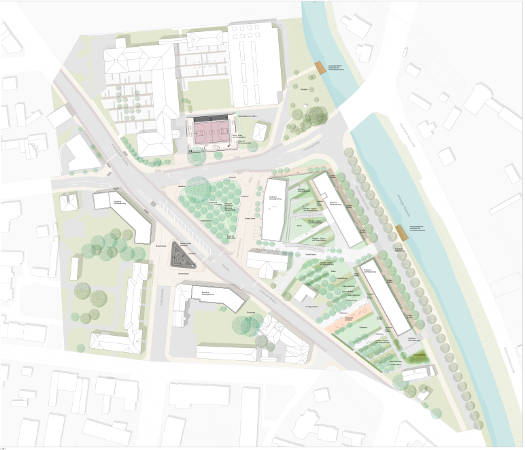 Dresden-Alt-Cotta, Gesamtplan, Sollich Architekten mit Polinna+Hauck Landscape and Urbanism GbR 
 Sollich Architekten mit Polinna+Hauck Landscape and Urbanism GbR