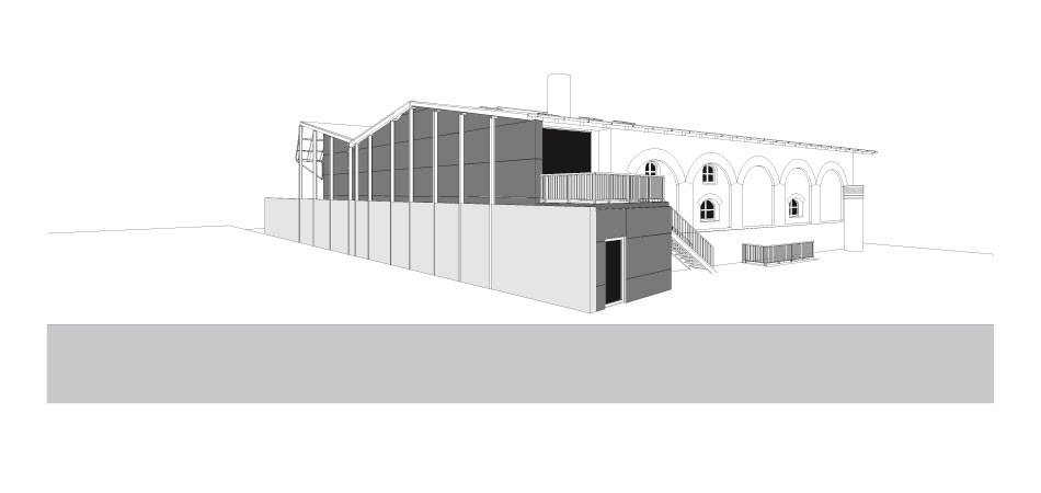 Plan 2 zu: JFZ. Jugend-, Kultur- und Freizeitzentrum - Umbau und Erweiterung der ehemaligen Schultheiss-Brauerei, Neuruppin, 1993-2003, Architekt: Jo Sollich