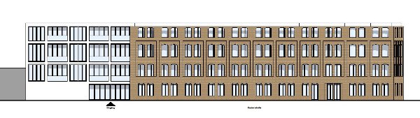 Südwestansicht Entwurf betreutes Wohnen Luckenwalde, Sollich Architekten 
 Sollich Architekten